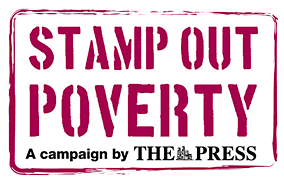 York Press: Stamp Out Poverty logo