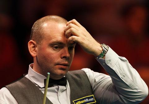 Stuart Bingham’s tournament ended in a 6-4 defeat  to Ali Carter