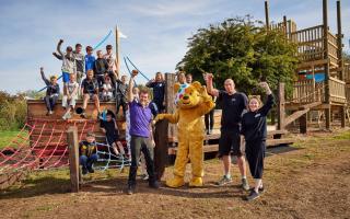 A sneak peek of the 2021 DIY SOS special for Children In Need. Photo from BBC Children In Need/Neil Sherwood.