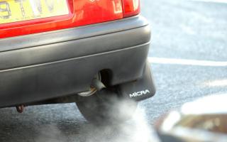Air pollution from a car's exhaust pipe. Photo via Isle of Wight County Press.