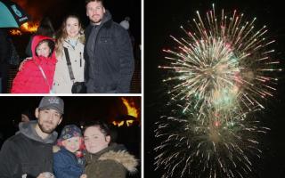 Thousands of people watched on as fireworks and a bonfire lit up the dark night sky in York