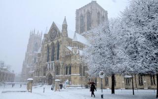 York Minster in the snow in January 2015