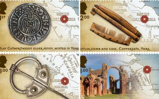 The Royal Mail's new set of stamps that celebrate the history, impact and legacy of Vikings in Britain and mark 40 years since the Jorvik Viking Centre opened in York. Picture: PA
