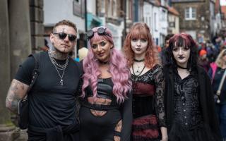 Goths in Whitby during the festival