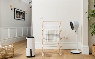 Drying laundry with a dehumidifier and a fan made all the difference