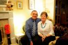 Road safety campaigner Janet Warin with her husband, David, at their home in Pickering. Mrs Warin has been made an MBE