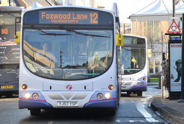 The No 12 bus to Foxwood Lane, York - one of a number of bus routes which could be cut