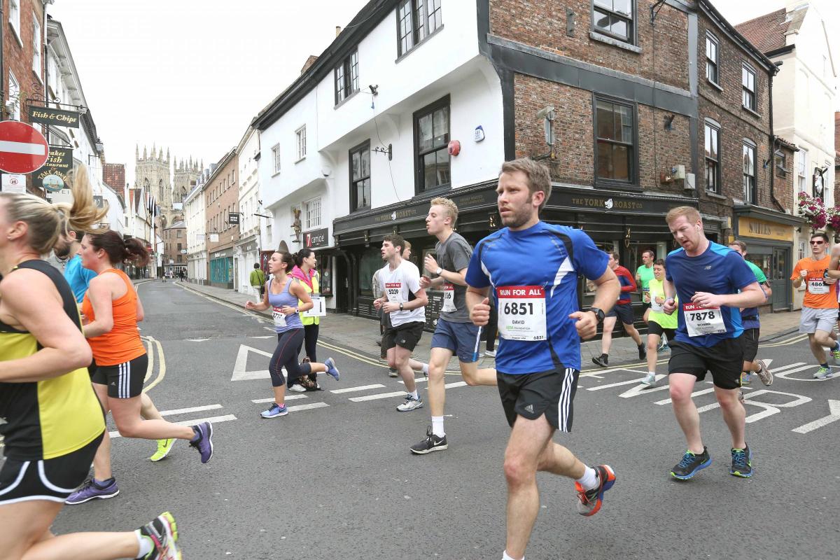 Runners in Church Street Picture: Richard Doughty