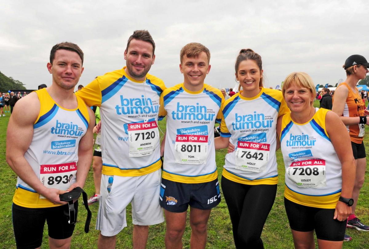 Team running for brain tumour charity Picture: Anthony Chappel-Ross