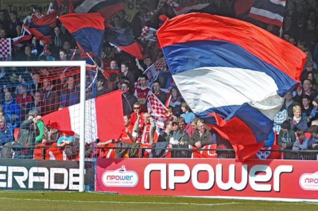 FLAGGING UP SUPPORT: York City fans can still add their weight to the petition aimed at relaxing the FSIF's stance on all-seater stadia