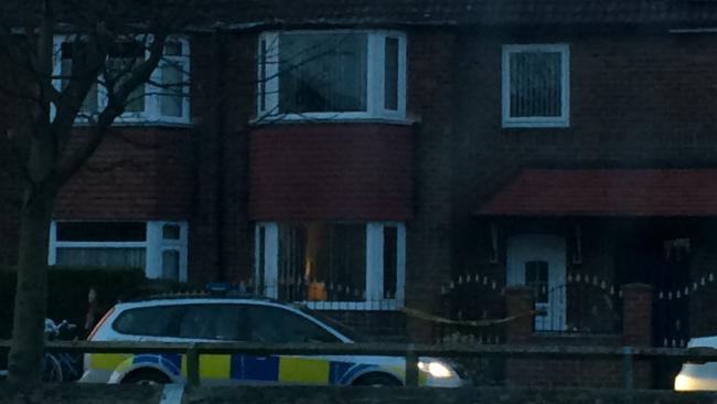 Police at the scene of an unexplained death in York