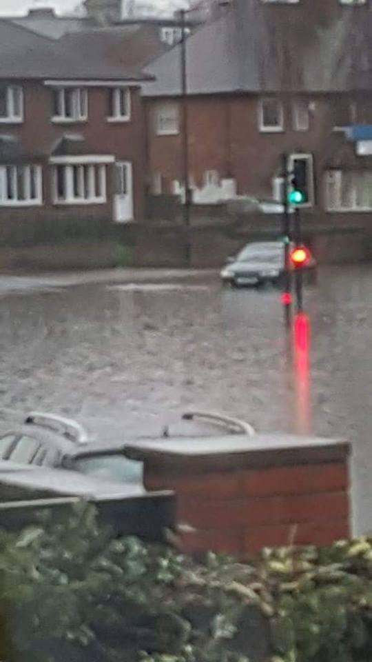 Flooding in Water Lane, Clifton. Photo: Carl Gledhill