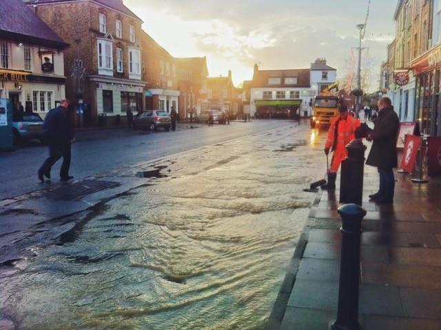 Flooding in Pocklington. Picture: Joanne Coates