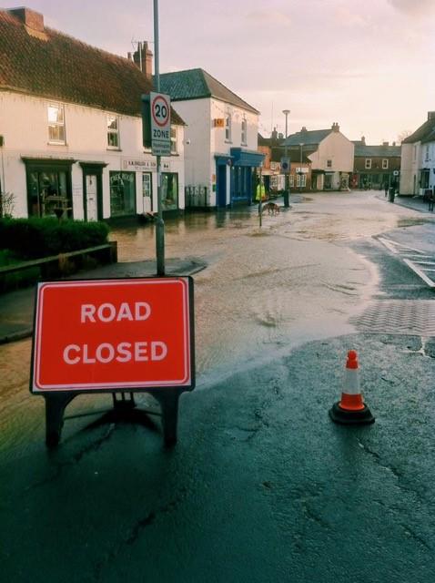 Flooding in Pocklington. Picture: Joanne Coates