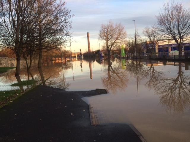 Flooding on Fishergate. Photo: Mike Laycock