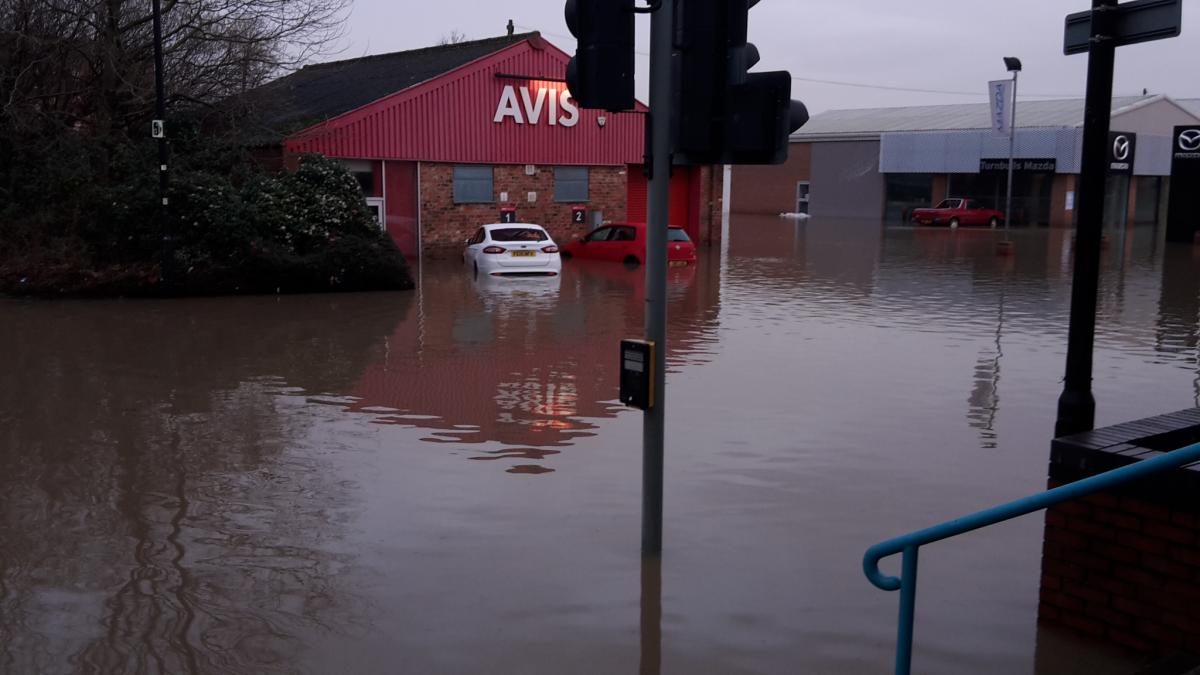 Layerthorpe area flooding Photo: Robert Sidebottom