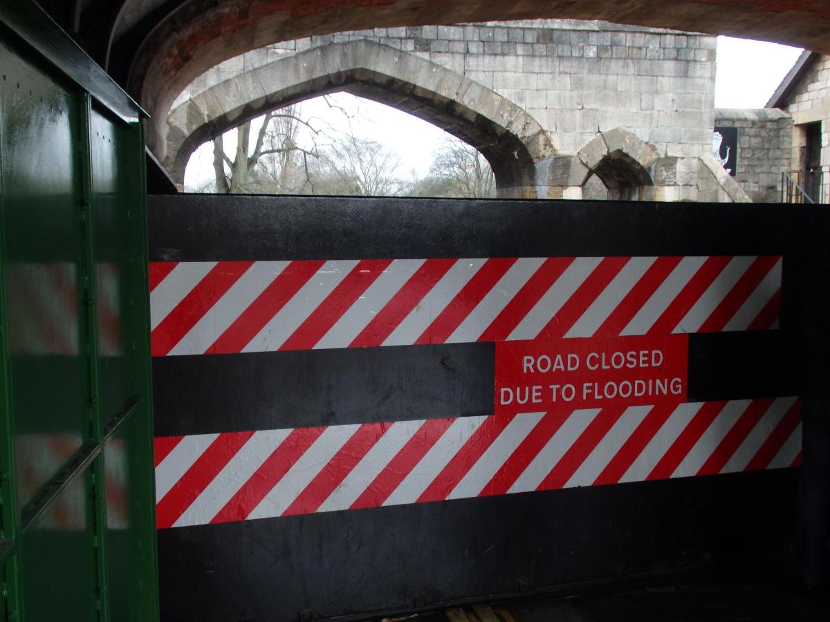 The water shall not pass - Lendal Bridge floodgate  Photo: Lubos Rychlik
