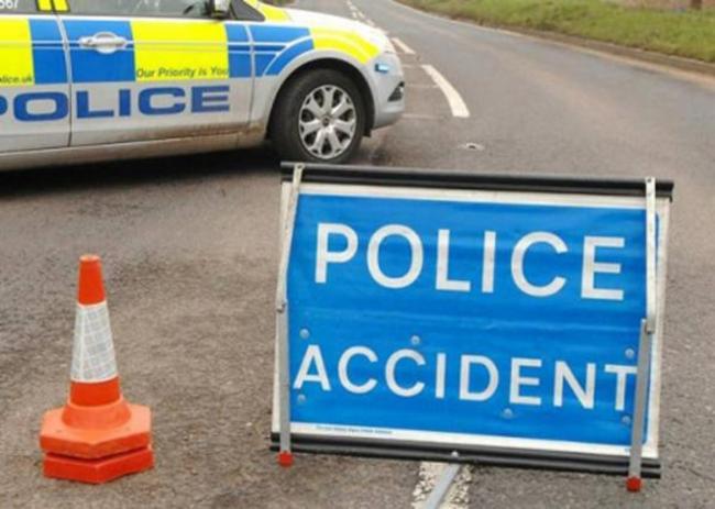 Accident partially blocks main road