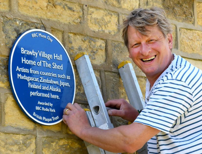 The Shed at Brawby Village Hall is given blue plaque | York Press 