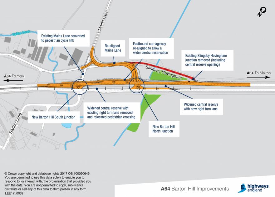 Changes unveiled for notorious A64 junction at Barton Hill | York Press 