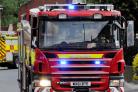 Fire crews were called to the scene earlier today