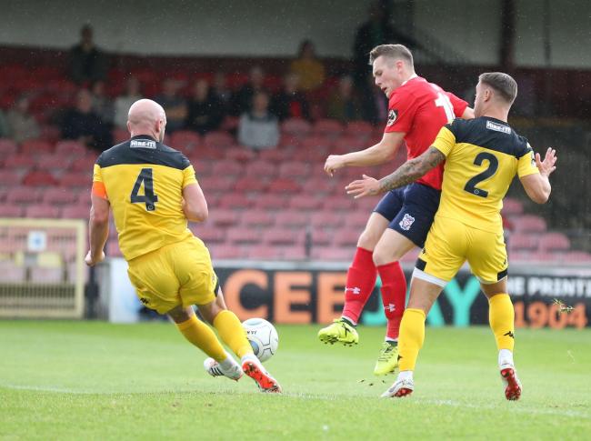 NO CHANGE: Macaulay Langstaff made few inroads against Kidderminster Harriers as York City struggled for any attacking first-half momentum, while manager Sam Collins waited until the interval before making a double substitution. Picture: Gordon Clayton