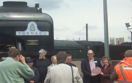 Tornado is awarded the Heritage Engineering Award on 23rd May 2009 outside the NRM in York. Picture by Carl Spencer