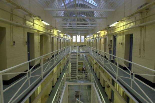 Inside a prison