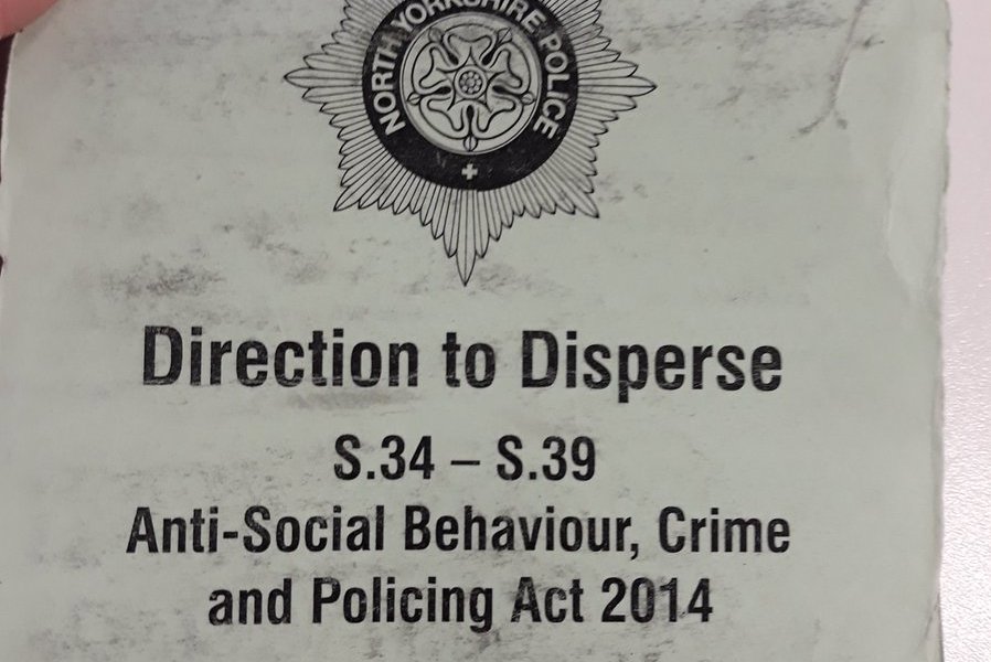 Police issue dispersal order after anti-social behaviour