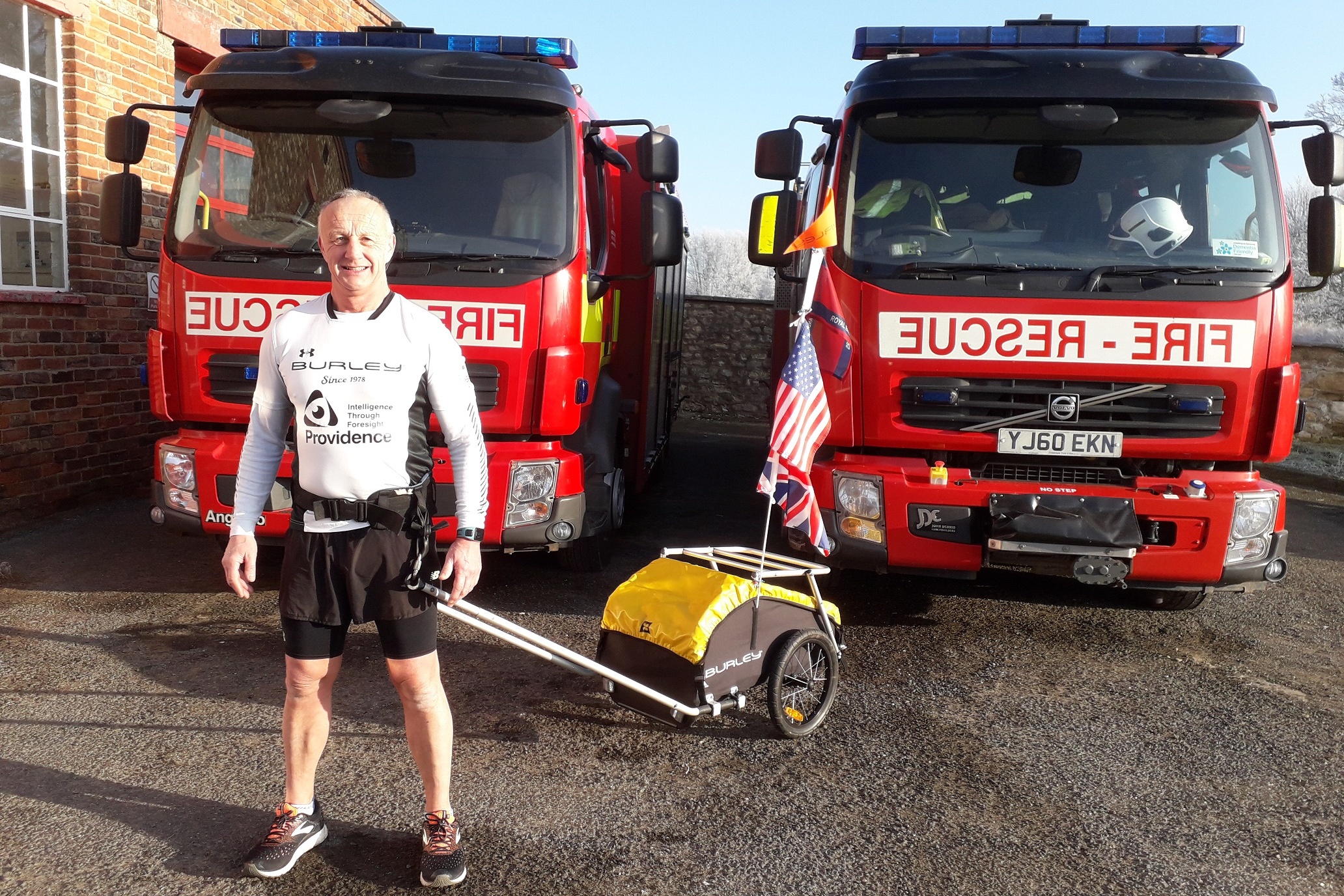 Firefighter in 1,000-mile run challenge along American coast
